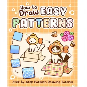 Livre de tutoriel de dessin de motifs etape par etape pour debutants et enfants.