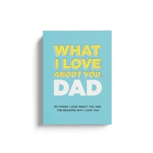 What I Love About You Dad fill in book memory journal gift for father day special moment
