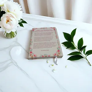 Mother story journal with floral cover and ribbon bookmark for family memories and love.