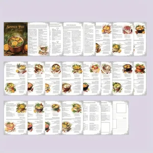 A5 spiral simmer pot recipe notebook featuring beautiful botanical illustrations.