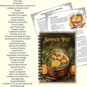 A5 Spiral Simmer Pot Recipe Book Witchcraft Intention Journal Herb Magic Guide Book