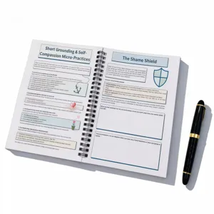 Journal de guérison pour la croissance personnelle, carnet à spiral pour la gestion émotionnelle.