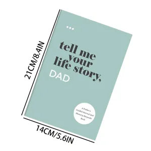 Father life story guided journal memory keepsake book hardcover notebook 21x14cm gift