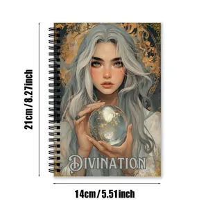 DIVINATION A5 spiraalnotitieboek met fantastische omslag, 21x14cm draagbare planner en dagboek