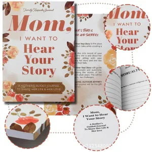 Mom I Want to Hear Your Story guided memory journal keepsake notebook for mothers day gift