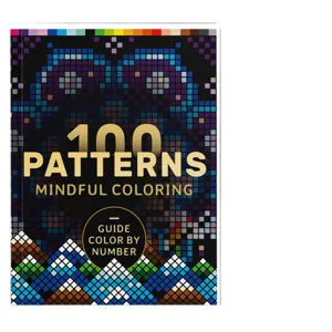 Adult coloring book 100 patterns mindful coloring book stress relief art therapy paperback
