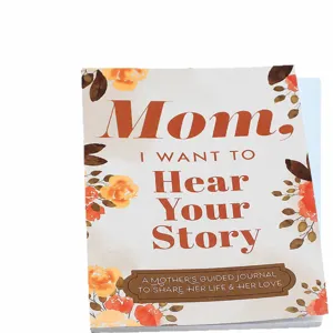 Mother's day guided journal gift, memory book for mom to share her life story and love.