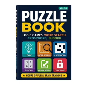 Libro di Giochi di Logica Passatempi Parole Crociate Sudoku Allenamento per la Mente