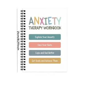 Angsttherapie Arbeitsbuch Notizbuch zur Stressbewältigung und mentalen Gesundheit