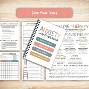 Angst Therapie Arbeitsbuch Psychische Gesundheit Tagebuch Emotionsregulation Notizbuch