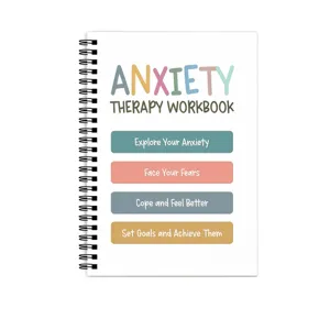 Angsttherapie Arbeitsbuch Notizbuch zur psychologischen Entlastung und Seelenruhe.
