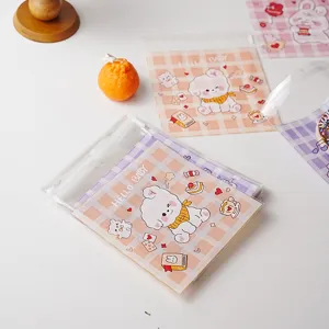 Sacchetti di imballaggio animali cartoni animati, sacchetti regalo OPP adesivi.