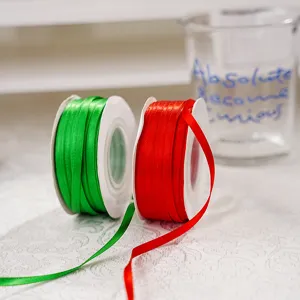 Double Sided Polyester Satin Ribbon Roll For Gift Wrapping Wedding Party Decoration Crafts Packing Label Tag Hanging Rope