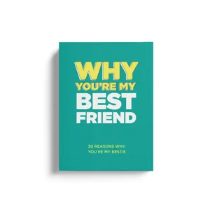 Turquoise friendship journal notebook best friend gift fill in blank book design