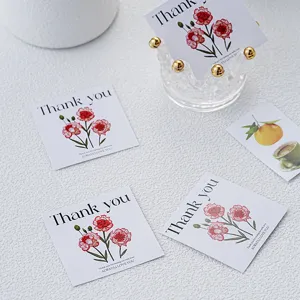 Mother's Day flower greeting message cards gift packaging decorative cards set wholesale
