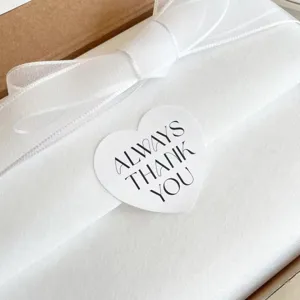 Minimalistischer herzförmiger Geschenkeverschlussaufkleber für Dekoration und Verpackung.
