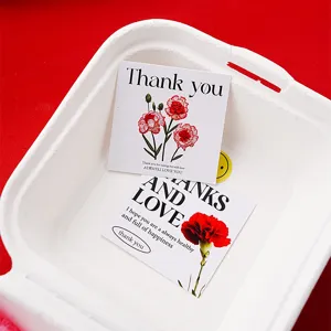 Mother's Day greeting cards gift decoration cards carnation design blessing message cards