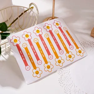 Bonitas pegatinas largas de smiley estilo ins etiquetas de sellado para cajas de regalo.