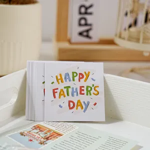 Father's Day square greeting card message paper card ins style decorative gift card
