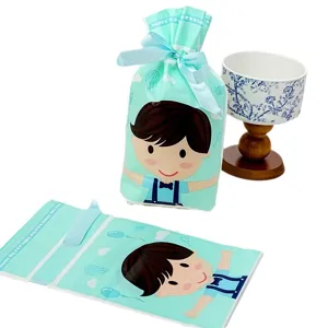Kindertag Suessigkeiten Geschenktueten suesses Cartoon Junge Design mit Baendern 10 Stk
