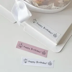 Adesivo con fiocco in stile ins adesivo sigillante per confezioni regalo e torte.