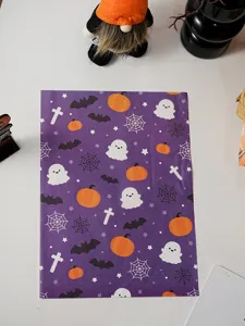 Halloween theme baking parchment paper cute ghost pumpkin pattern greaseproof wrap
