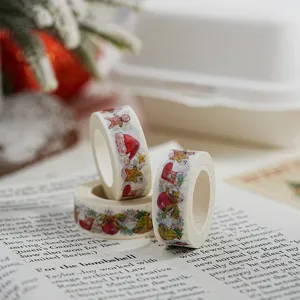 Christmas washi tape decorative adhesive masking tape for journal DIY crafts 10m roll
