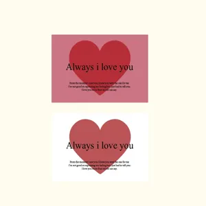 Romantic heart greeting cards for Valentine's Day gifts, DIY flower packaging decorations.