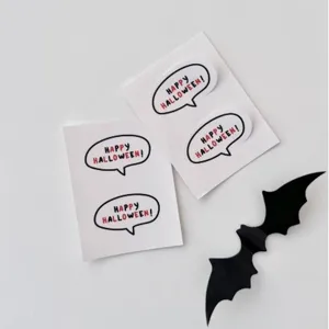 Halloween speech bubble stickers decorative adhesive labels for gift wrapping party decor