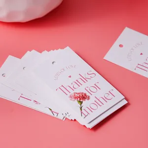 Mother's Day gift tags paper hang tags for bouquet packaging and gift box decoration labels.