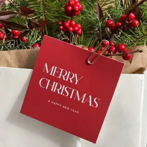 Cartes de Voeux de Noel en Carton Style Ins Impression de Lettres Cartes Postales pour Emballage Cadeau Boulangerie Bouquet de Fleurs Decoration Accessoires Photo