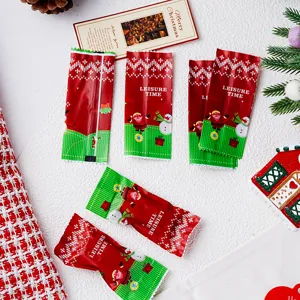 Weihnachten Cartoon Süßigkeiten Verpackungsbeutel, süßes Weihnachtsmann Design für Nougat Toffee.
