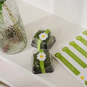 Adhésifs de scellage verts pour emballage de qingtuan DIY boîtes de festival 5pcs