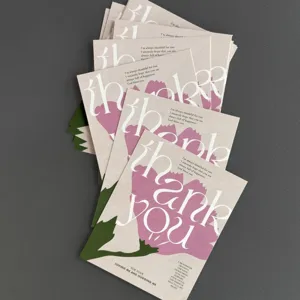 Cartes de vœux carrées de remerciement tulipes fête des mères, emballage cadeau DIY.