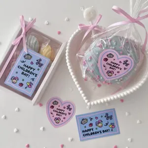Children's Day greeting cards DIY message cards cute gift packaging cards set for kids parties