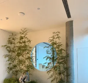 Décoration de plante de bambou artificielle aménagement intérieur de fausses plantes vertes.