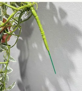 Artificial bamboo hanging plant faux green leaf detailed stem decoration display props