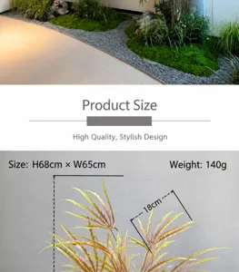 Vue détaillée de bonsai de feuille d'érable de plante artificielle pour décoration.