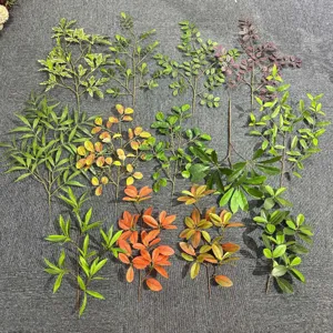 Τεχνητά κλαδιά δέντρων ψεύτικα φύλλα DIY πράσινα φυτά για διακόσμηση τοπίου στο σπίτι
