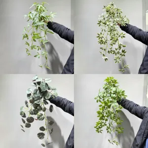 Artificial Weeping Bamboo Hanging Plant Fake Greenery Silk Flowers Vines For Home Indoor Wall Decor Micro Landscape Landscaping