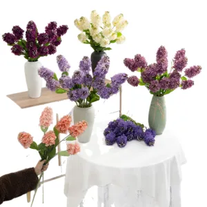 Kunstbloemen syringa boeket nep bloemarrangement voor thuisdecoratie feesttafel decor