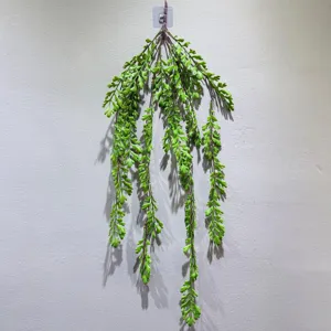 Artificial Boston Fern Hanging Plant Fake Greenery Vine Wall Decor for Home Office