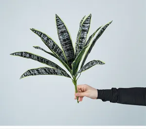 Artificial snake plant leaves artificial greenery stems for floral arrangement home decor.