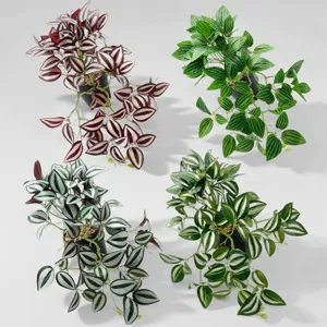 Artificial Green Plant Rattan Watermelon Pattern Small Hanging Wall Plant Wall Material Indoor Outdoor Ornaments