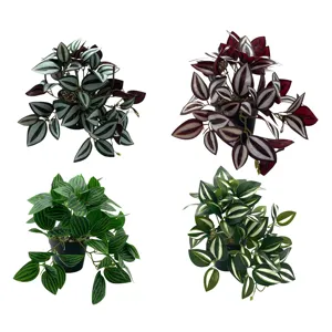 Artificial potted plants hanging vines fake green plants for indoor outdoor home wall decor