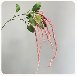 Artificial hanging flower detail, trailing plant decor for wedding and home decoration.
