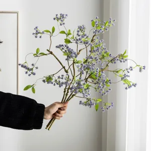 rami di fiori viola artificiali finto viti decorazione casa oggetti di scena matrimonio