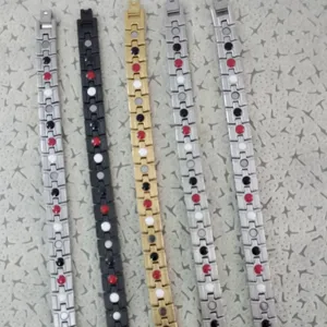 Stainless steel magnetic bracelet titanium health energy link bracelet for men and women