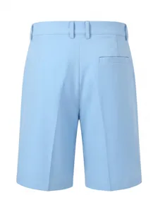 Pantaloncini eleganti da abito da uomo azzurri dettaglio retro moda estiva casual
