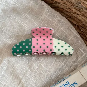 Κορεατικό στιλ πολύχρωμο κλιπ μαλλιών από οξικό υλικό με βούλες χαριτωμένο